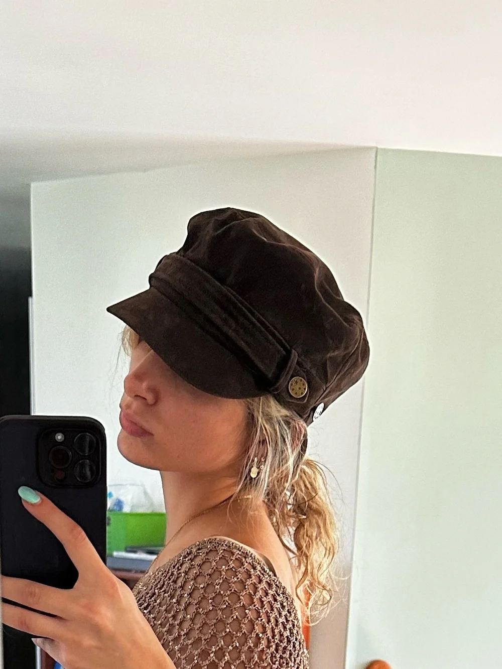 Windsor Weekend Detour Suede Cabby Hat in Brown